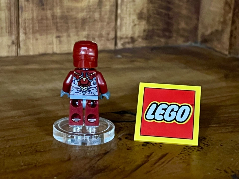 LEGO Marvel 2017 Iron Man (sh0405) Mark 47 Armadura con cabeza trans-azul Raro/retirado Foto 4 de 4