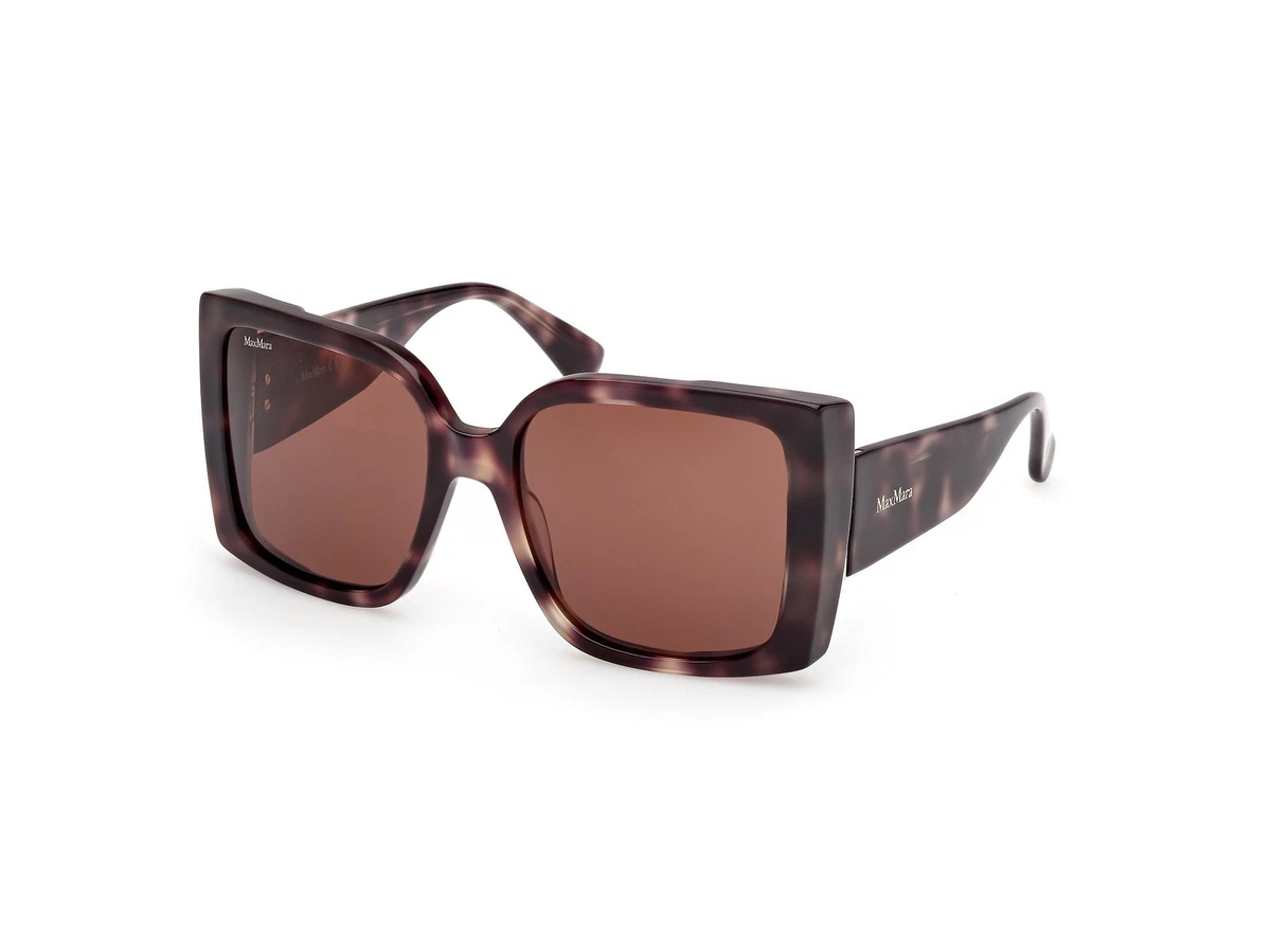 Max Mara ERNEST MM0088 55S Sunglasses Havana Square Frame 