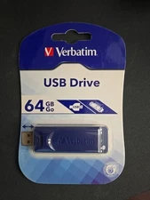 Verbatim Americas Llc 98658 Usb Flash Drive 64Gb Blue Taa