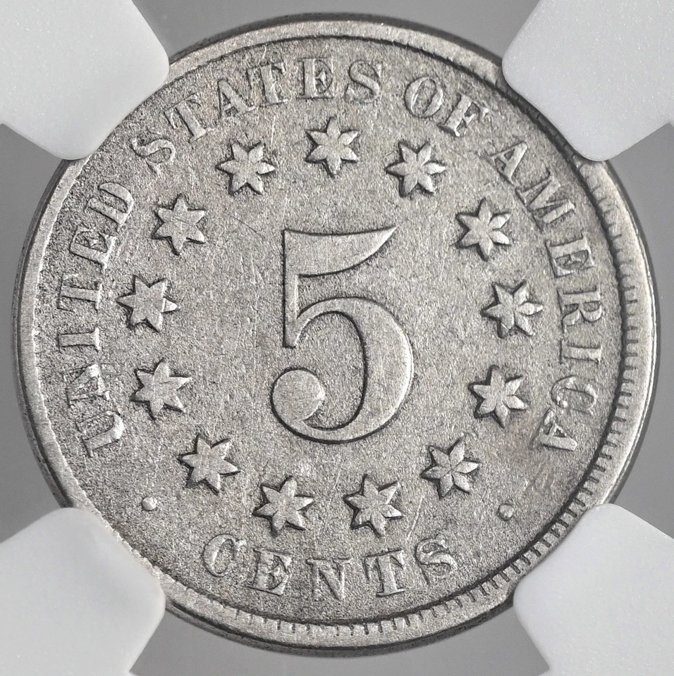 1869  5C SHIELD NICKEL  NGC VG10   #8404747-005 - Image 3 of 4