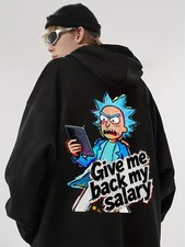 Rick and Morty Officially Licensed Hooded Sweatshirt - Funny Rick Graphic with G