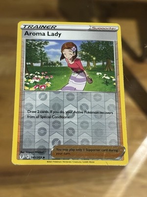 AROMA LADY 141/203 - Reverse Holo - Evolving Skies Pokemon Card But 2 Get 1 Free