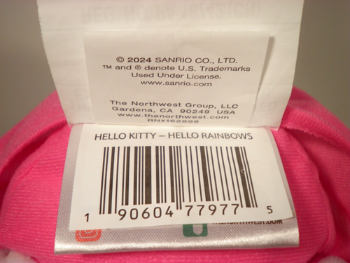 Nuovo Hello Kitty peluche e lancio set 2 pezzi 50 x 60 Northwest Silk Touch regalo arcobaleno - Foto 7 di 13