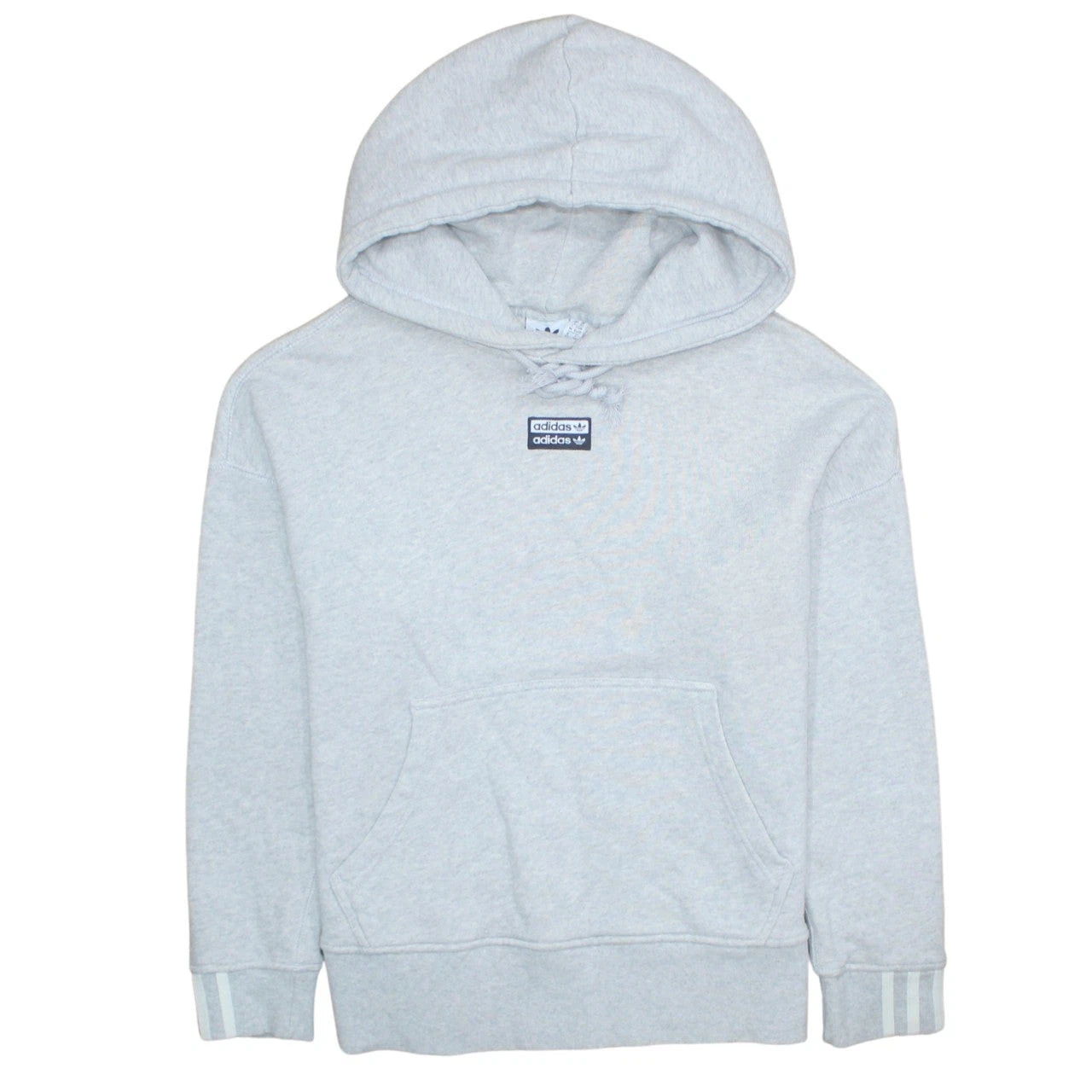 Adidas Women’s Grey Hooded Pullover Hoodie XS UK 6 Cotton Blend