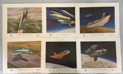 #ad Vintage NASA Rockwell Space Division 6 Photos Pictures Prints Shuttle 1970#x27;s $18.99