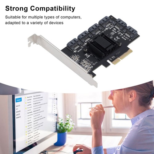 PCIe 3.0 X4 To 3 Adapter Card High Speed PCI Express To 6 Port 3 E SAL - Bild 8 von 28