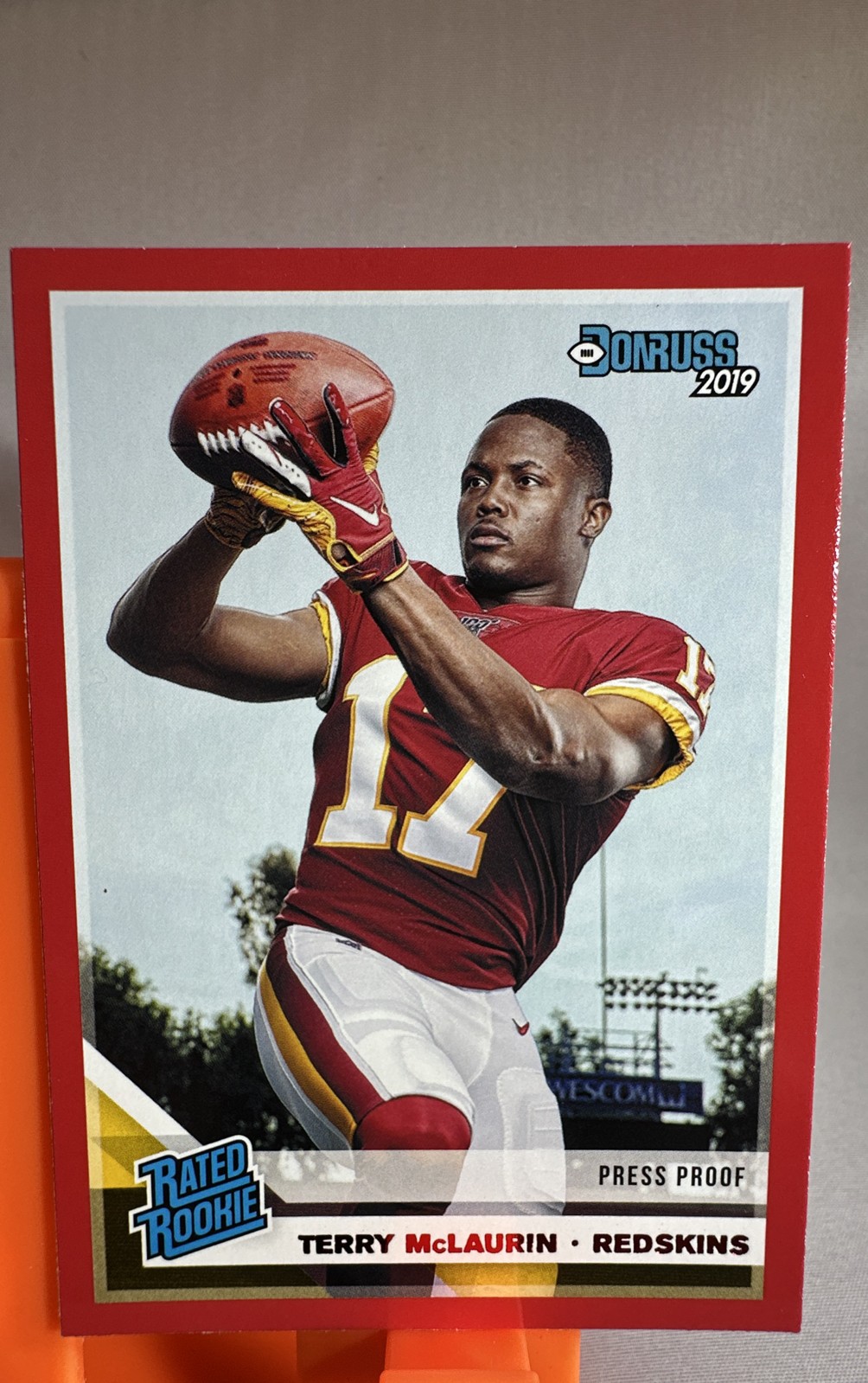 Terry McLaurin Panini Donruss #329 Press Proof-Red