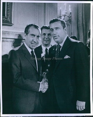 Union Official In Op With President Nixon Politics Wirephoto Vintage 8x10