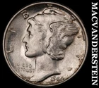 1944 Silver Mercury Dime - Scarce  High Grade  Lustrous  No Reserve  #i7582