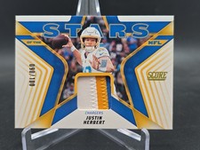 2025 Score - Stars of the Nfl Prime /100 Justin Herbert #SNJ-JHT Jersey (MEM)