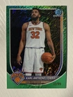 Karl-Anthony Towns 2025-26 Bowman Chrome Green Shimmer Refractor 32/99 JSY #