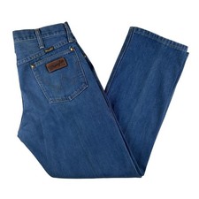 Vintage Wrangler Jeans Mens 31x30 Straight Denim USA 910 Ideal Zipper 70s 60s