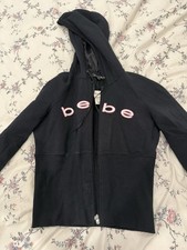 Bebe Unworn Black Hoodie With Zipper MEDIUM