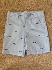 Cat & Jack Boys Shark Print Blue Shorts Size 5T