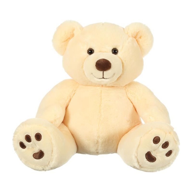 Ours Patachon GIPSY TOYS crème 80 cm, parfait pour décorer une chambre bébé