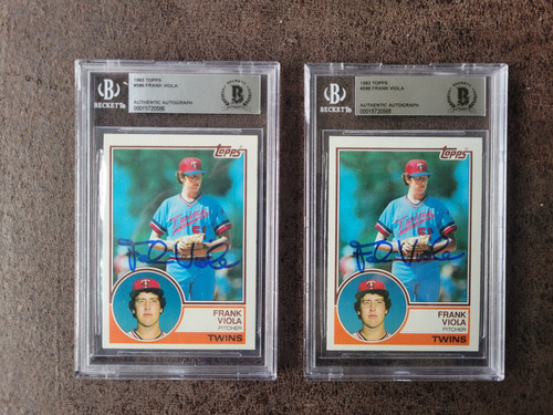 1983 Topps Frank Viola #586 card