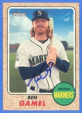 BEN GAMEL Signed/Autographed 2017 Topps Heritage Card #637 Mariners w/COA