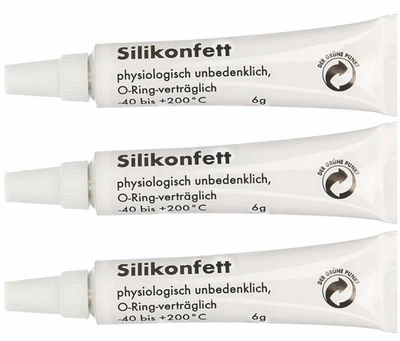SHB SWISS GMBH 3 x Silikonfett 6 g Tube für O-Ringe im Kaffeevollautomaten
