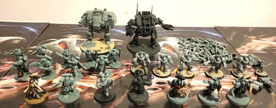 Warhammer 40K - Black Templars Army [Well Built, Some Partially Painted]