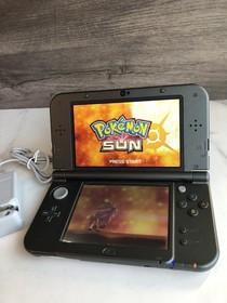 New Nintendo 3DS XL Gray/Black Console Pok&eacute;mon Bundle TESTED - TOP IPS SCREEN
