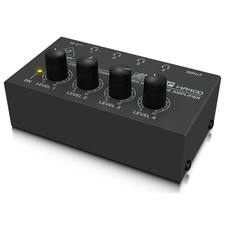 Behringer MICROAMP HA400 Ultra-Compact 4-Channel Stereo Headphone Amplifier f...