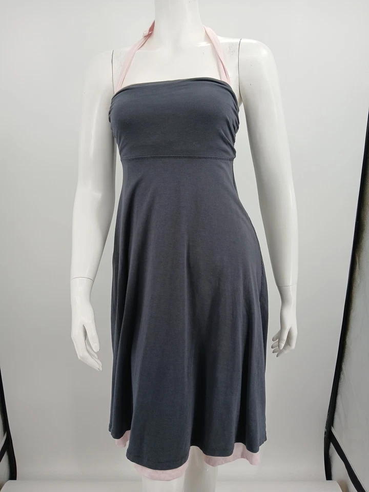 Платье женское Lululemon размер 2 серое розовое с бретелью через шею двустороннее - Изображение 2 из 4