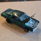 Hot Wheels Redlines Custom Barracuda Green Diecast 1:64 Car Opening Hood 1968