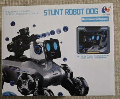 Stunt Robot Dog Remote Control Mechanical Toy Water Bomb Spray Built-in Cam New