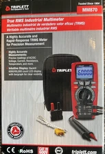 Triplett Mm870 Rms Multimeter, 1,000 V Max Dc, Trms, 6,000/60,000 Instrument
