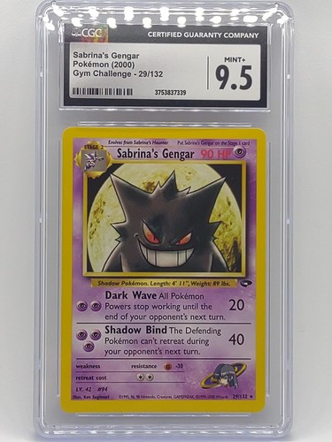 Sabrina's Gengar (Unlimited) graded CGC 9.5 for sale on eBay