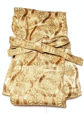 Japanese Sword Storage Bag Gold Tone 86x12cm Katana Fabric Case Used