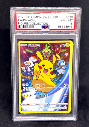 Pikachu graded PSA 8 for sale on eBay