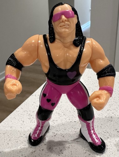 WWF Hasbro Bret Hart Purple Heart Action Works VER...