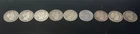 9 – Barber 50 Cent Halves; All Different Dates, Low Price — Great Lot! “NICE”!