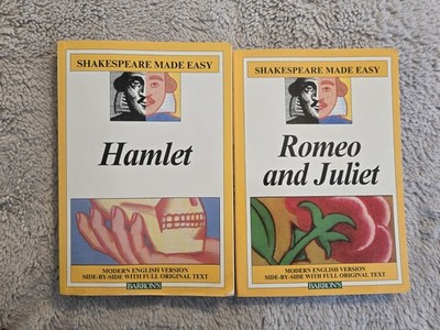 Shakespeare Made Easy Lot: Romeo And Juliet/Hamlet Modern English Side-by-side