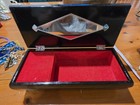Black Lacquer Wood Jewelry Working Music Box Asian Bird Theme  Japanese — photo 3