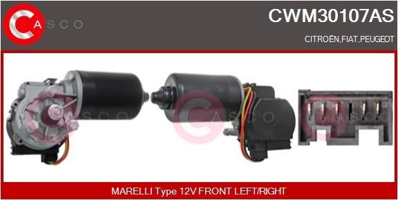 Casco CWM30107AS Wischermotor Vorne FüR CitroËN Passend FüR Fiat Peugeot-image