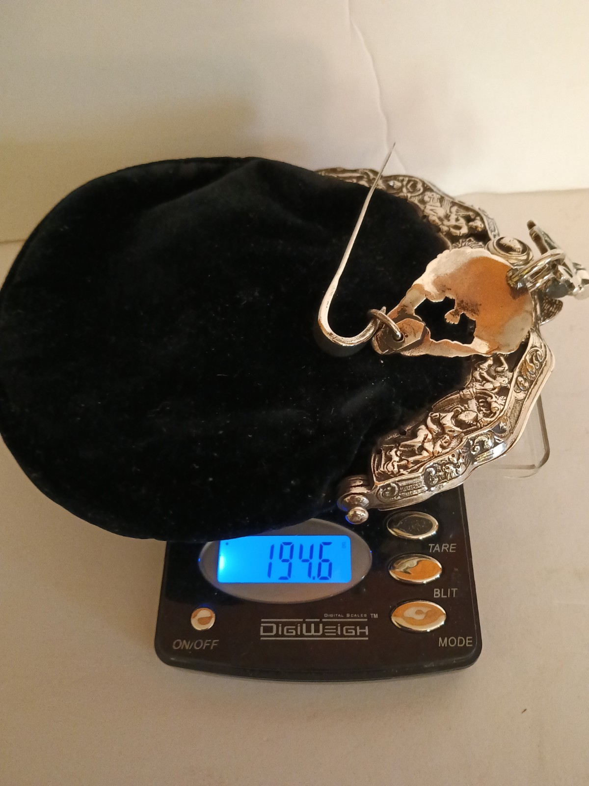 Antique Solid .800 Silver Chatelaine Bag /Purse E… - image 21