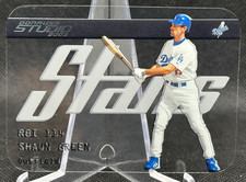 🔥2003 Donruss Studio STARS CLEAR ACETATE PLASTIC Shawn Green #SS-41 DODGERS!