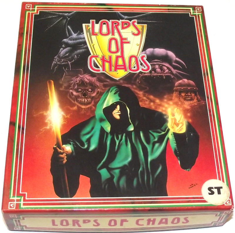 Lords of Chaos (Atari ST) COMPLETE IN BOX Mythos Games / Blade Software 16-Bit