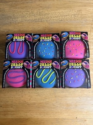Authentic Schylling NeeDoh Full Set Jelly Donut / Dohnut - Sealed - US Seller