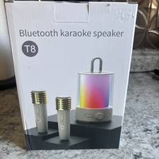 Wireless Bluetooth Karaoke Speaker with 2 Wireless Microphones