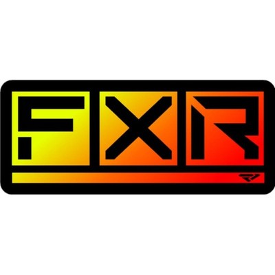 FXR Racing Inferno/Black 6 in. Box Sticker - 231681-2610-00