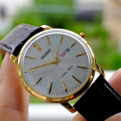 Orient Bambino Quartz FUG1R001W6 Wristwatch 40.5mm domed mineral crystal