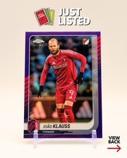 2025 2026 Topps Chrome MLS #132 Joao Klauss Purple Wave /75 St. Louis City SC SP