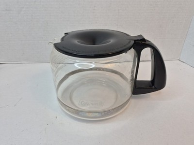 Coleman Coffee Maker 10 Cup Carafe Replacement Drip Glass Black Lid Pot  Camping | eBay