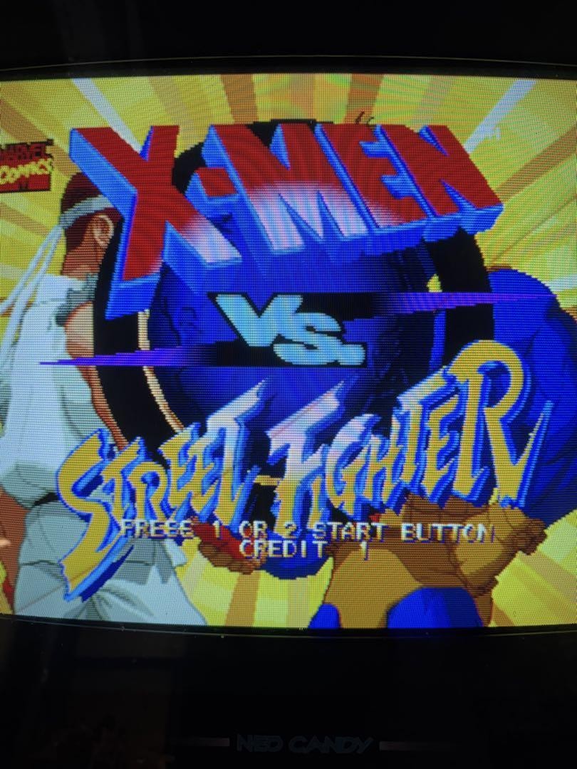 Arcade PCB Cps2 X-Men vs Street Fighter Retro Game Rare Japan JP