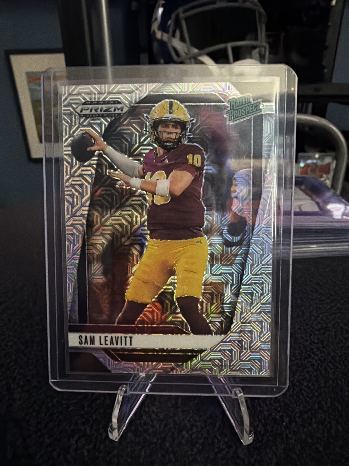 2025 Panini Prizm Draft Picks Sam Leavitt Rated Prospect Mojo /25