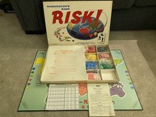 Vintage 1960's Waddington's Risk! Board Game White Box Edition 100% Complete 