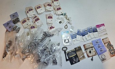 Huge Lot of Assorted Mixed Letter Beads Crimp Bead Charms ETC 4 Bracelet Jewelry